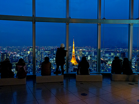 六本木ヒルズからの東京タワー